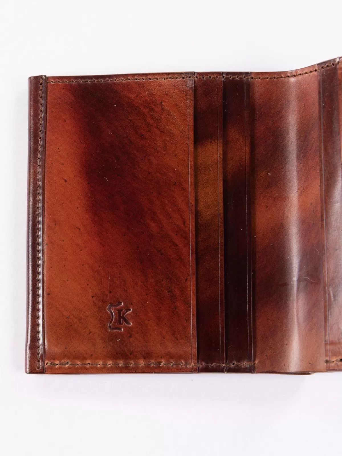 Washed Color 8 Horween Cordovan 3 3 Wallet^KREIS Online