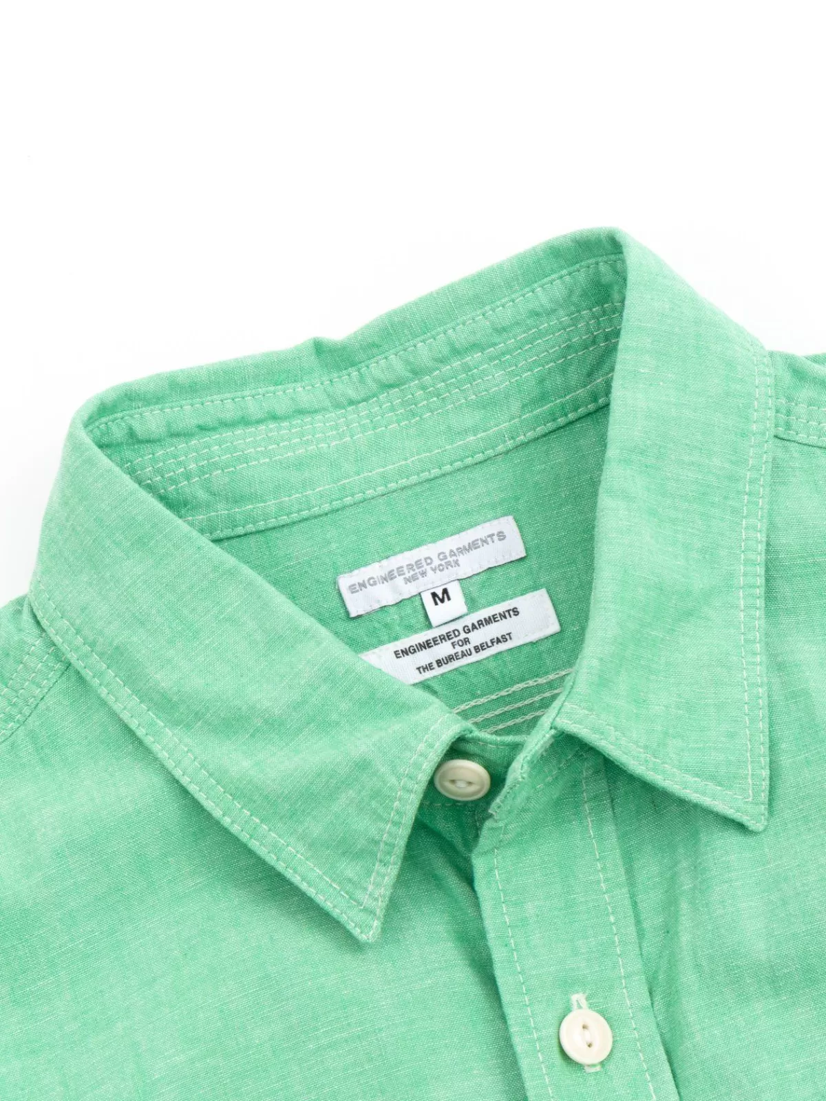 Work Shirt Green Chambray Japanese Narrow Loom (Tbb Exclusive)^Engineered Garments For The Bureau Clearance