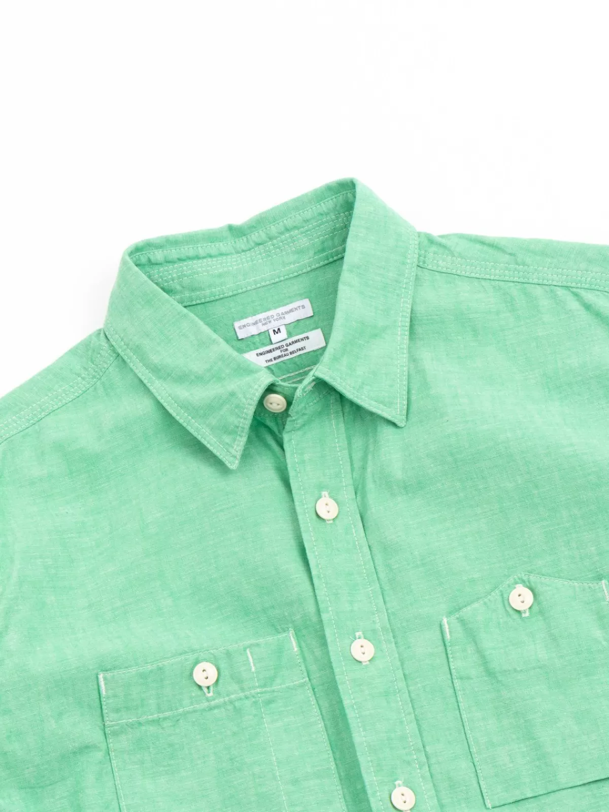 Work Shirt Green Chambray Japanese Narrow Loom (Tbb Exclusive)^Engineered Garments For The Bureau Clearance